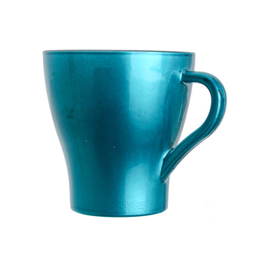 Colored glass tea mug