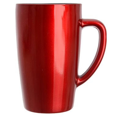 Colored glass coffee and tea mug