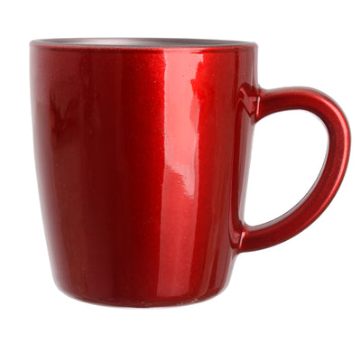 Round colored glass coffee and tea mug