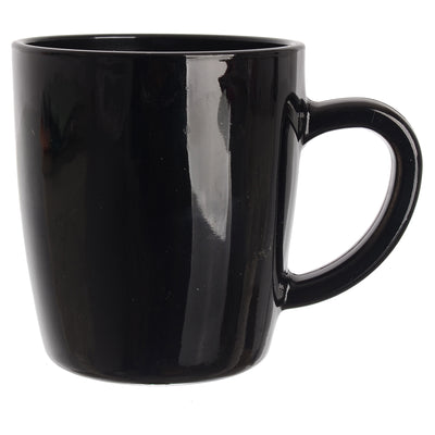Round colored glass coffee and tea mug