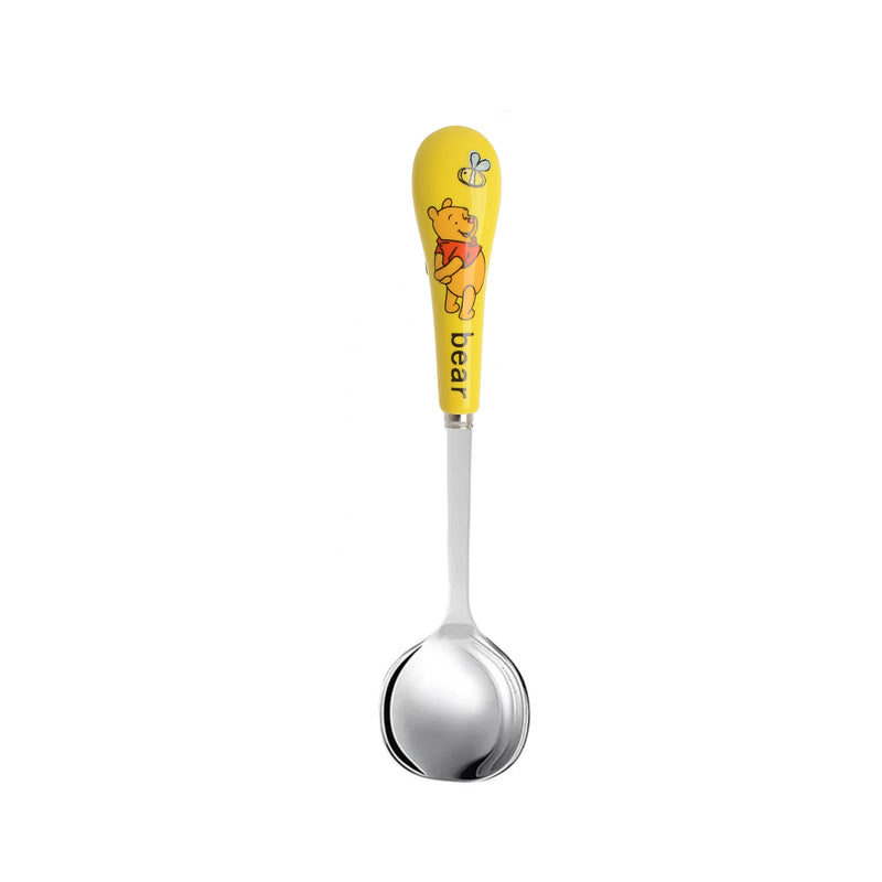 Disney Kids Soup Spoon Stainless Steel with Ceramic Handle (Bear) Yellow 15.5cm