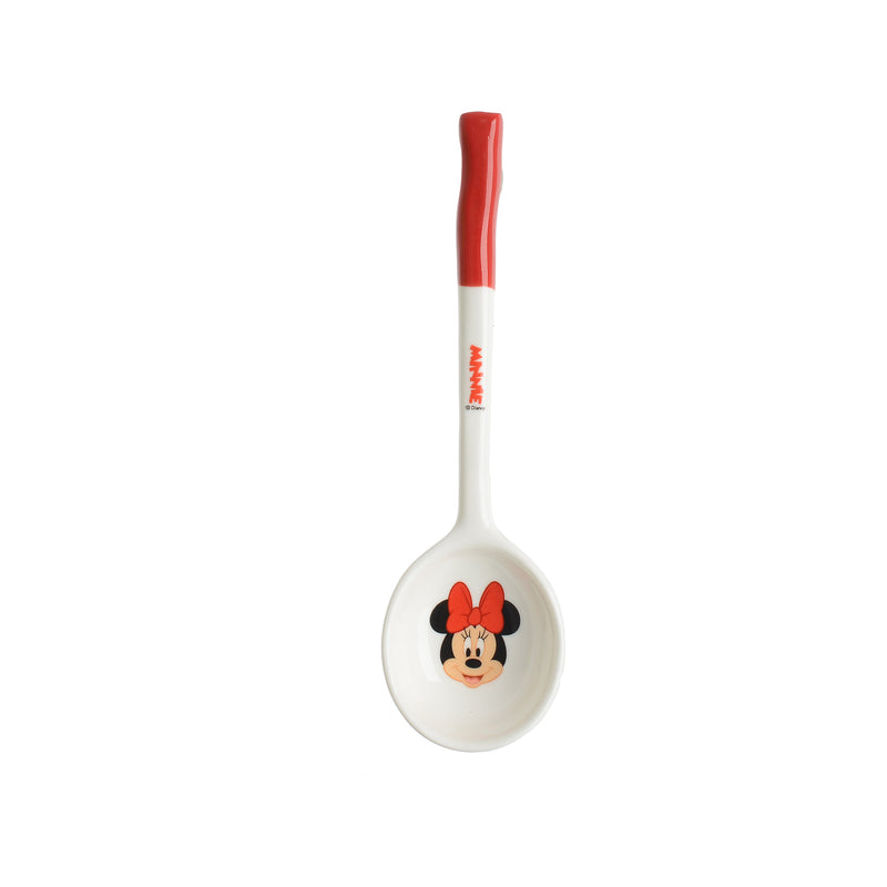 Disney ceramic spoon with long handle (Minnie Mouse), red, 15*4.5 cm