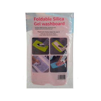 Foldable silicone washboard for washing clothes