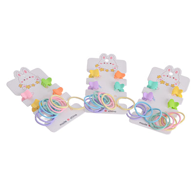 Children's hair clip (heart), consisting of 14 pieces of different colors