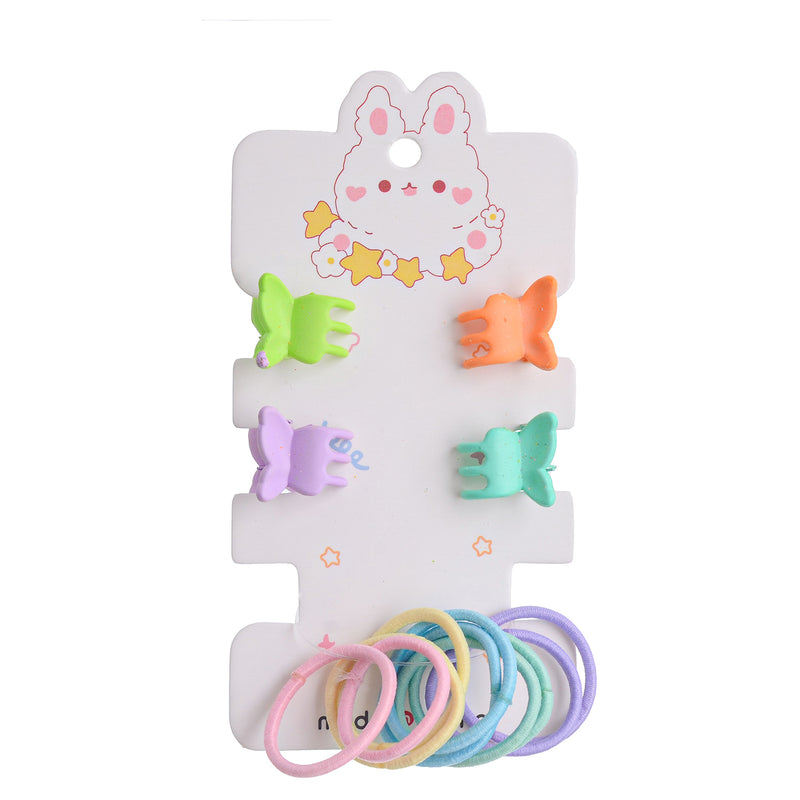 Hair scrunchies for children (butterfly), consisting of 14 pieces of different colors