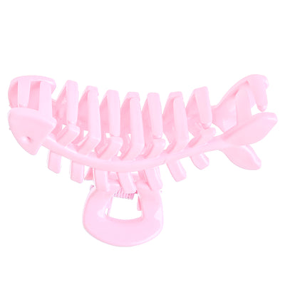 Fish-shaped buckle, pink color