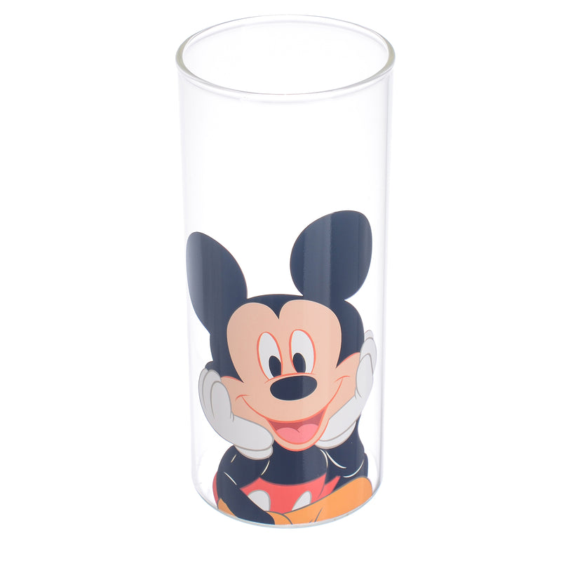 Round transparent pyrex glass cup in the shape of Mickey Mouse, 14.5 cm, transparent color