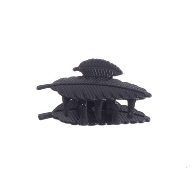 Kart Tok leaf-shaped hair clip, consisting of two pieces, black color