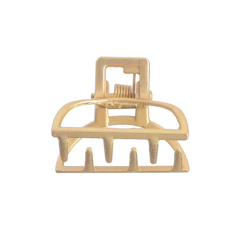 Kart Tok hair clip, semi-circle shape, consisting of two pieces, golden color