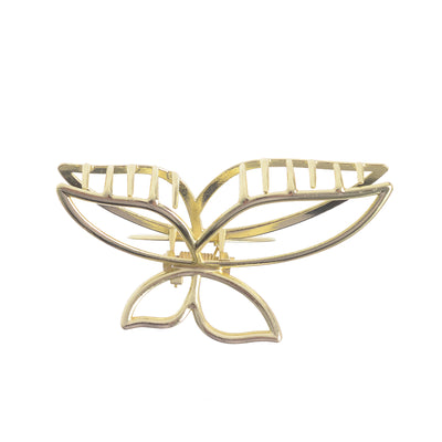 Metal butterfly hair clip, golden color