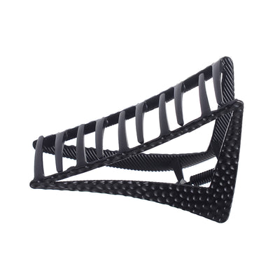 Hair clip, geometric triangle shape, made of metal, black color