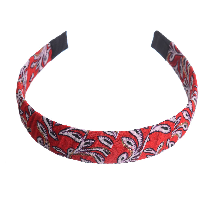 Plaid hairband for women