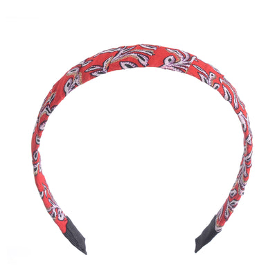 Plaid hairband for women