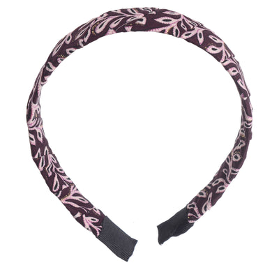 Plaid hairband for women