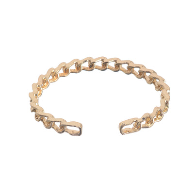 Women's gold open hand ring bracelet