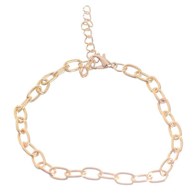 Hand chain, 3 separate layers, chain in the form of a hollow lock, golden color