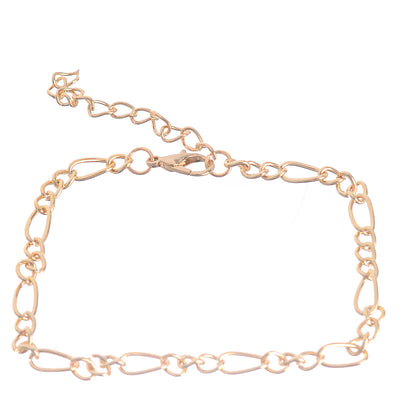 Hand chain, 3 separate layers, chain in the form of a hollow lock, golden color