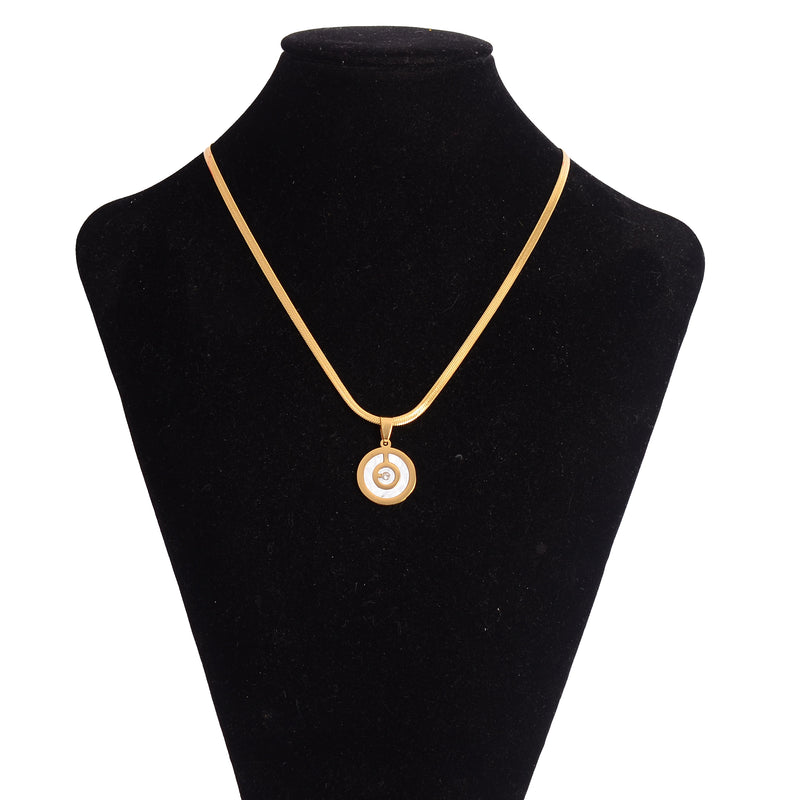 سلسلة مسطحة ثعباني بدلاية شكل دائرة بنمط رخامي