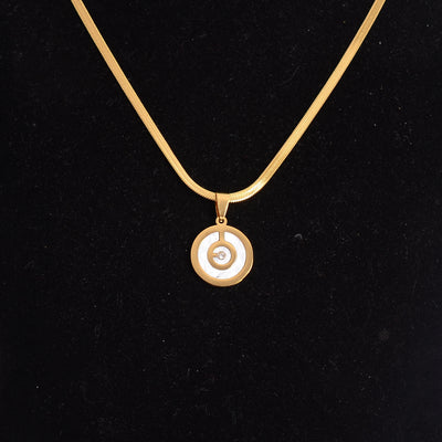 سلسلة مسطحة ثعباني بدلاية شكل دائرة بنمط رخامي