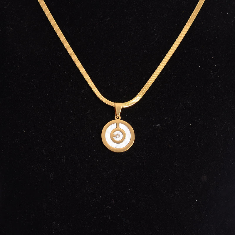 سلسلة مسطحة ثعباني بدلاية شكل دائرة بنمط رخامي