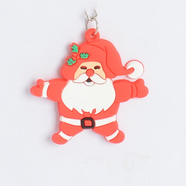 ميدالية مفاتيح كريسماس بتصميم بابا نويل