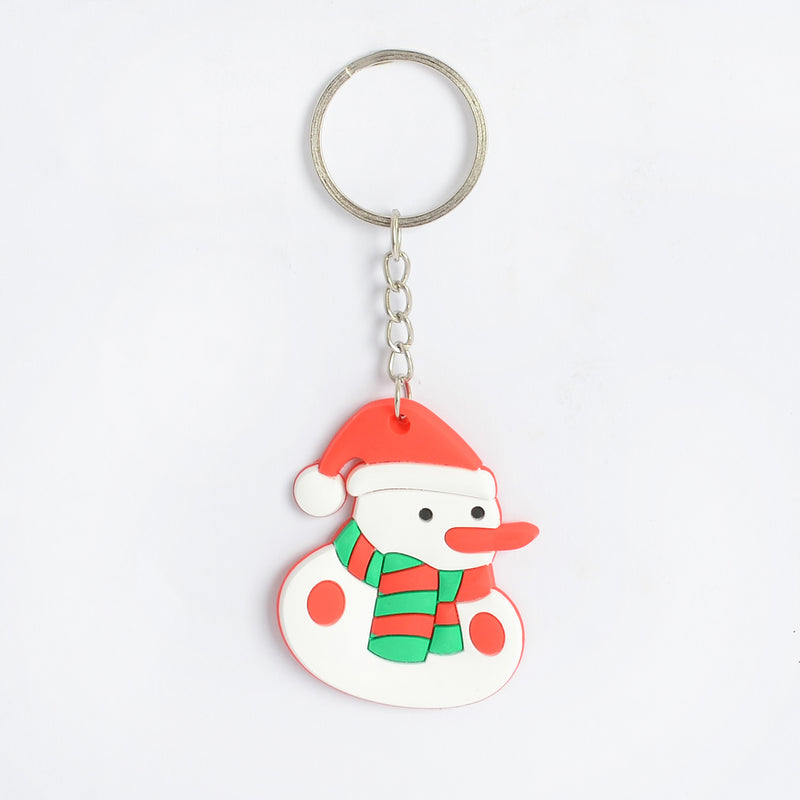ميدالية مفاتيح كريسماس بتصميم رجل الثلج