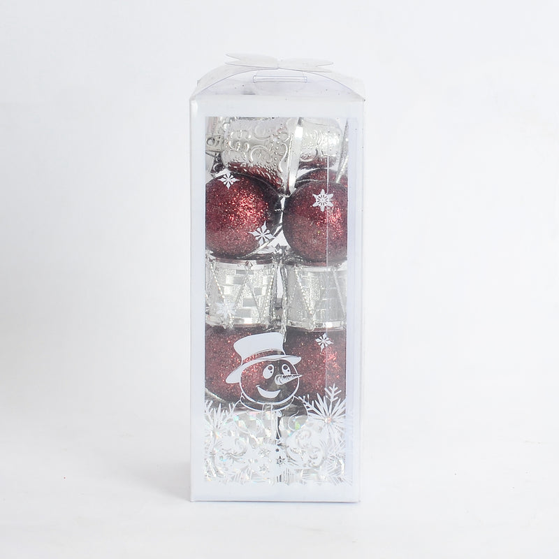 طقم تزيين لشجرة الكريسماس مكوّن 20قطعة أشكال مختلفة