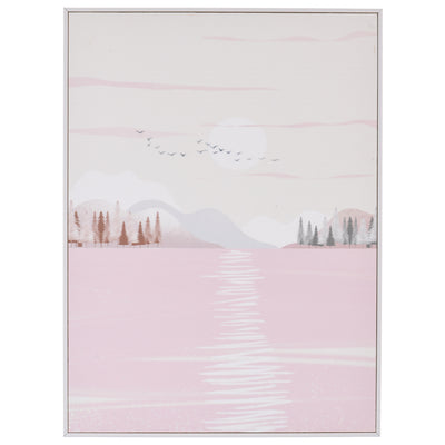 3 pink wall frames, size 40 x 30 cm 