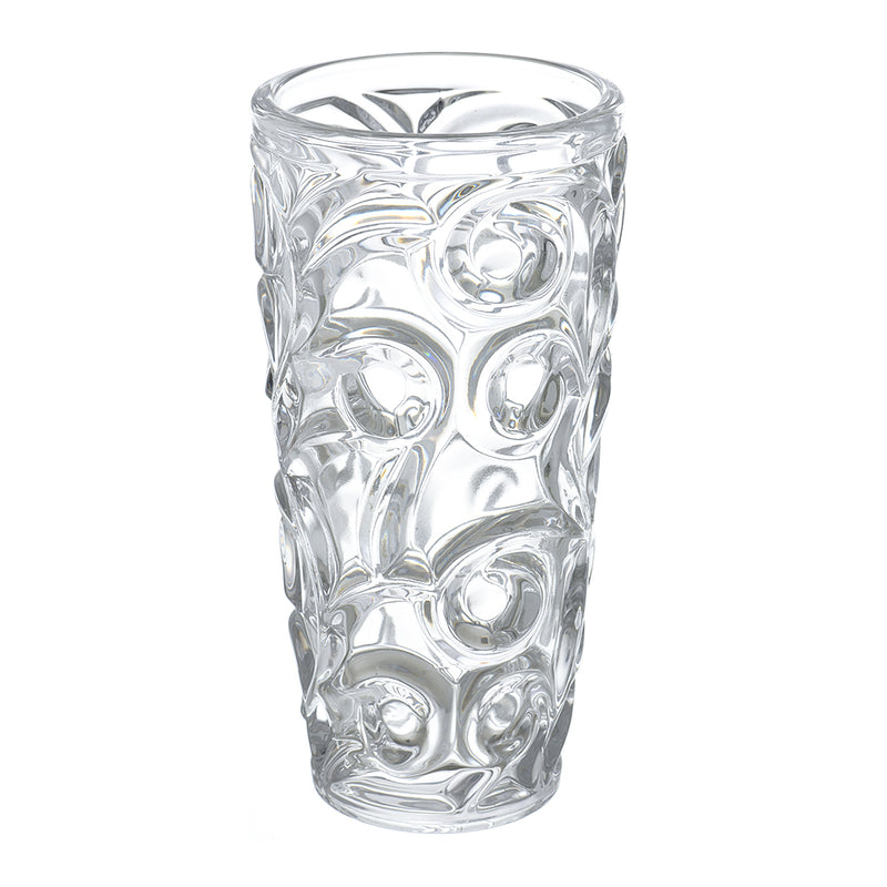 Clear glass vase