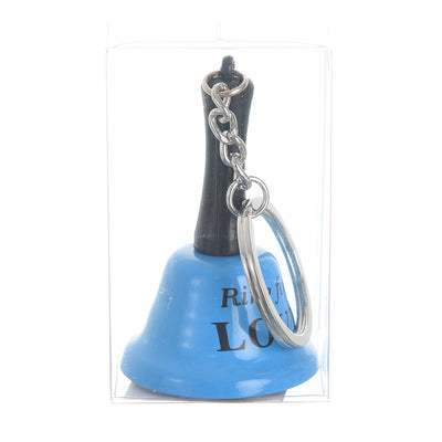 Matte metal mini hand bell with keychain