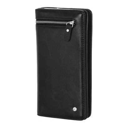 Men's zipper wallet, black