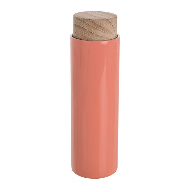 Thermal mug with wooden lid, 400 ml