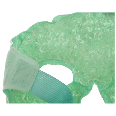 Cooling face mask for the eye area, green