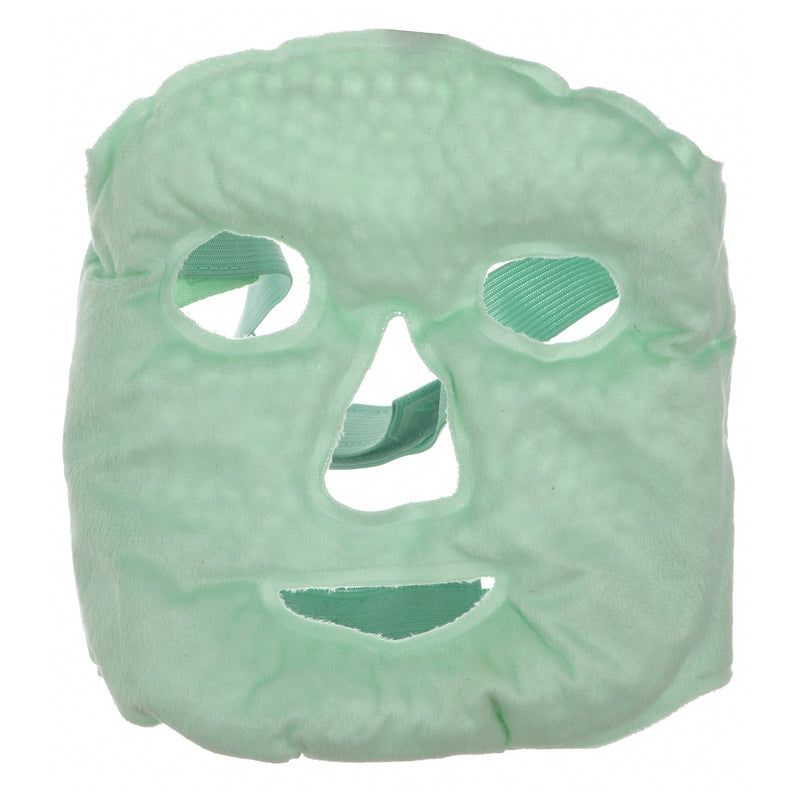 Cooling face mask for the eye area, green