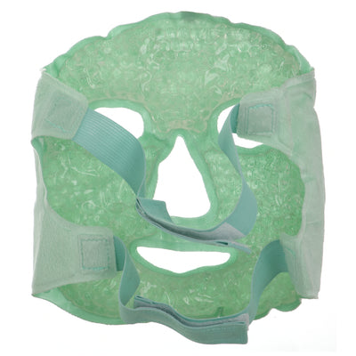 Cooling face mask for the eye area, green