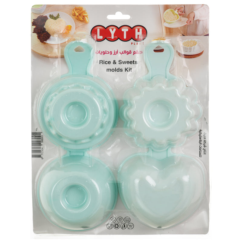 Lyth plast rice and dessert mold set