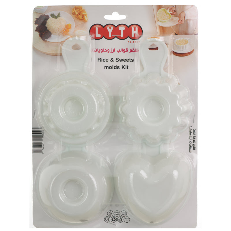 Lyth plast rice and dessert mold set