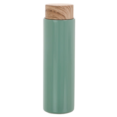 Thermal mug with wooden lid, 400 ml