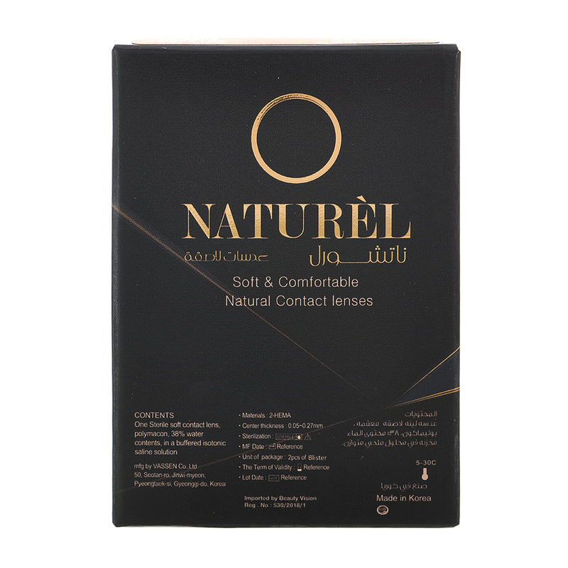 Naturel contact lenses, La Gray color