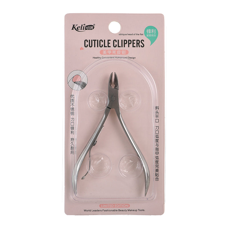 Silver cuticle remover scissors from Keli 