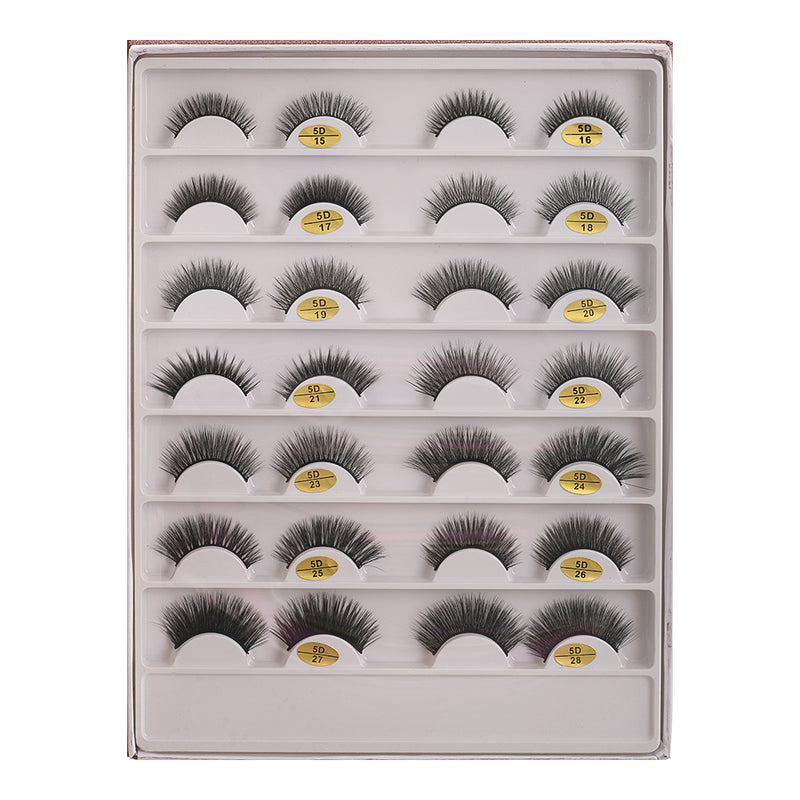 14-piece eyelash set, black 