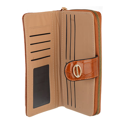 Leather wallet with elegant design