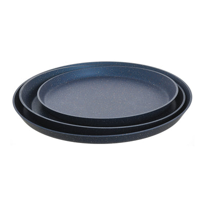 Granite pizza trays, 3 pieces, different sizes and colors