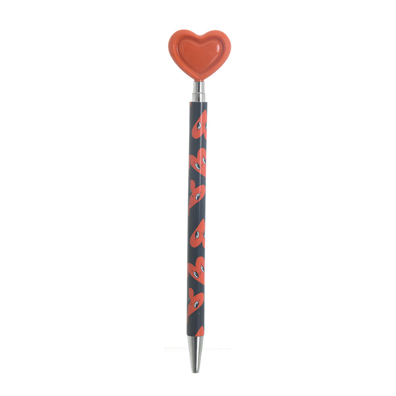 Ballpoint pen in the shape of hearts