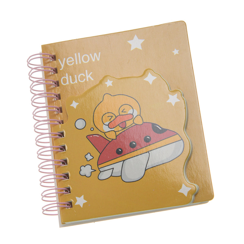 Small yellow notebook