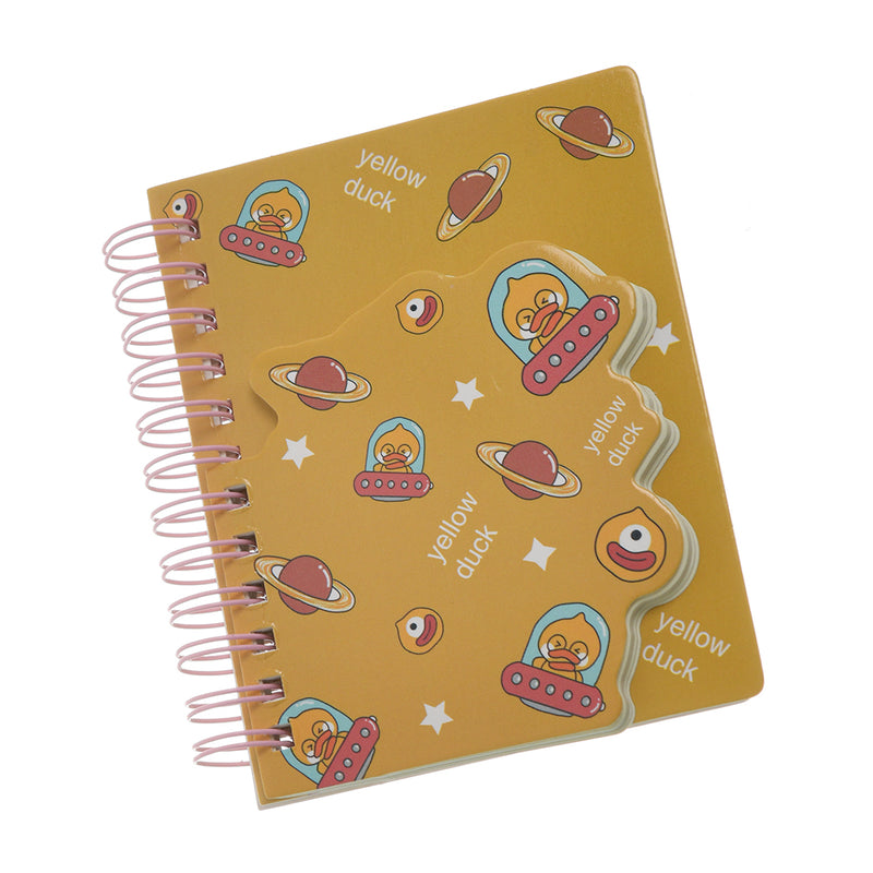 Small yellow notebook