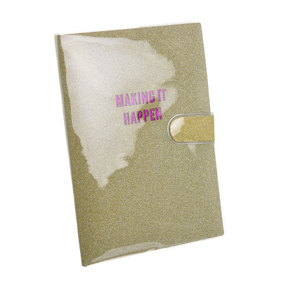 A5 notebook with magnetic lock