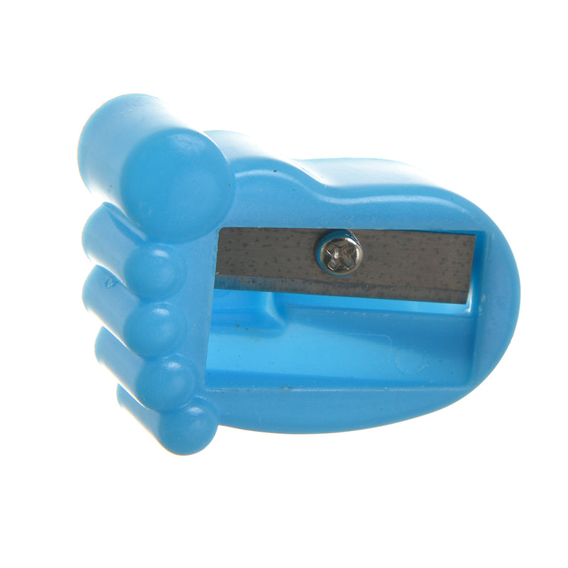 A set of foot-shaped sharpeners consisting of 4 pieces in different colors