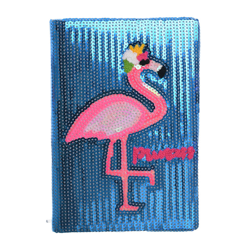 Notebook Flamingo Sequins