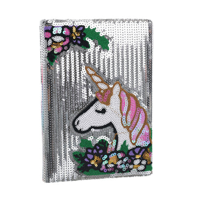 Notebook unicorn sequins